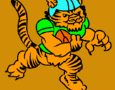Dibuix Jugador tigre pintat per ROGER PRATS