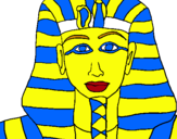Dibuix Tutankamon pintat per lluis