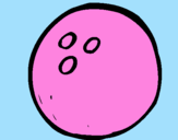 Dibuix Bola de bitlles  pintat per laura