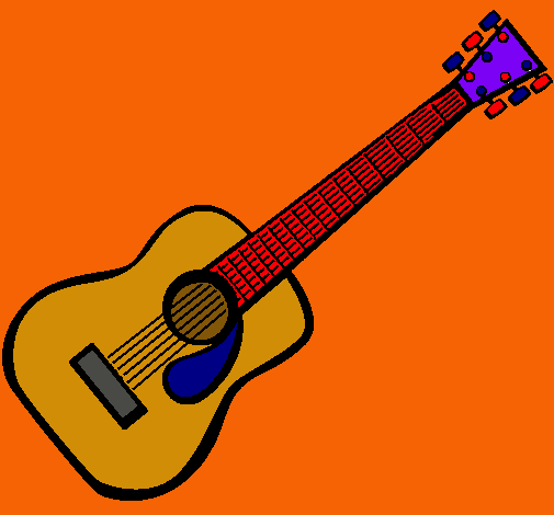 Dibuix Guitarra espanyola II pintat per anònim