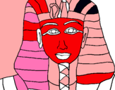 Dibuix Tutankamon pintat per evaristo
