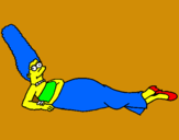 Dibuix Marge pintat per oscar 10