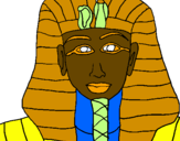 Dibuix Tutankamon pintat per rut torrens