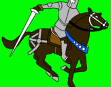 Dibuix Cavaller a cavall IV pintat per  hjgihjghjfbjbivjvjbjaume