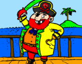 Dibuix Pirata a bord pintat per GERARD
