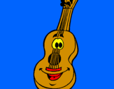 Dibuix Guitarra espanyola pintat per BERNI
