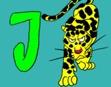 Dibuix Jaguar pintat per ian