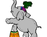 Dibuix Elefant pintat per PAU