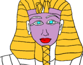 Dibuix Tutankamon pintat per FERRAN