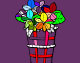 Dibuix Cistell amb flors 3 pintat per ALEXANDRA