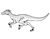 Dibuix Velociraptor  pintat per sue