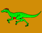 Dibuix Velociraptor  pintat per ALEX