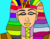 Dibuix Tutankamon pintat per maria lacruz