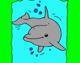 Dibuix Dofí pintat per oicor