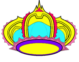 Dibuix Corona reial pintat per aiman