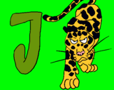 Dibuix Jaguar pintat per gerard