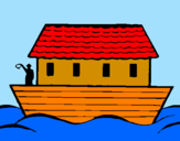 Dibuix Arca de Noe pintat per oleguer