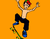 Dibuix Skateboard pintat per laura