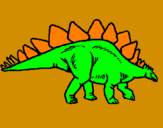 Dibuix Stegosaurus pintat per JOAN