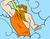 Dibuix Déu Zeus pintat per albert 1