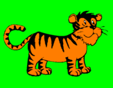 Dibuix Tigre pintat per elisa