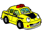 Dibuix Herbie taxista pintat per alejandro