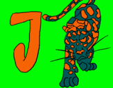 Dibuix Jaguar pintat per adrià sala serrano