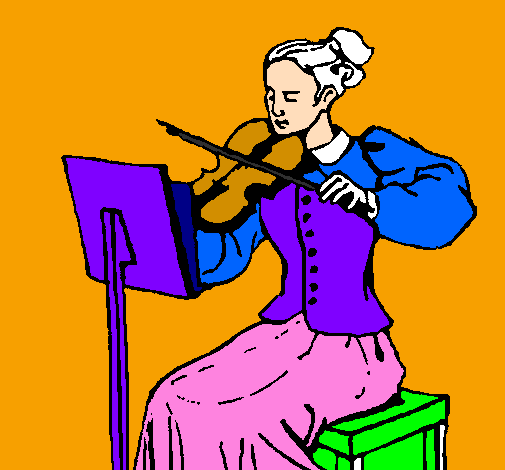Dama violinista