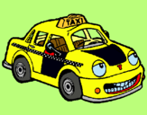 Dibuix Herbie taxista pintat per jaume