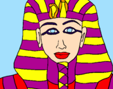 Dibuix Tutankamon pintat per anònim
