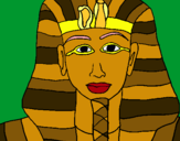 Dibuix Tutankamon pintat per yasmin