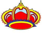 Dibuix Corona reial pintat per Quim