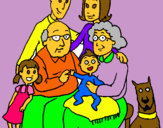 Dibuix Família pintat per adriana fdez jara de 2nb