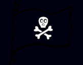 Dibuix Bandera pirata pintat per anònim