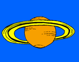 Dibuix Saturn pintat per julia soca