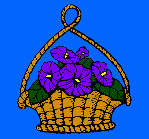 Cistell amb flors