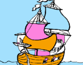 Dibuix Vaixell pintat per ABRIL