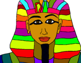 Dibuix Tutankamon pintat per ALBA COSTA