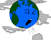 Dibuix Terra malalta pintat per vaca bu
