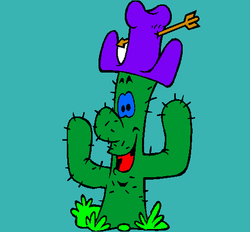 Cactus amb barret 