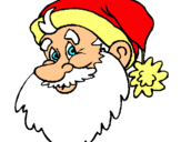 Dibuix Cara del Pare Noel pintat per Paranoel