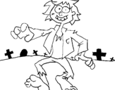 Dibuix Zombie pintat per alejandra abigail garcia 