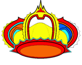 Dibuix Corona reial pintat per albert