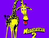 Dibuix Madagascar 2 Melman pintat per JOSE