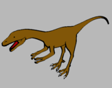 Dibuix Velociraptor II  pintat per carxadontosaura
