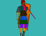 Dibuix Soldat romà  pintat per Martina
