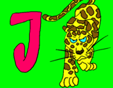 Dibuix Jaguar pintat per JOANA