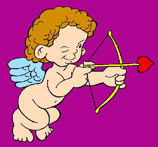 Cupido apuntant amb la fletxa