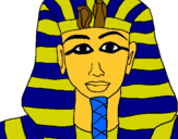 Dibuix Tutankamon pintat per TuTaaN