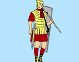 Dibuix Soldat romà  pintat per Stefan